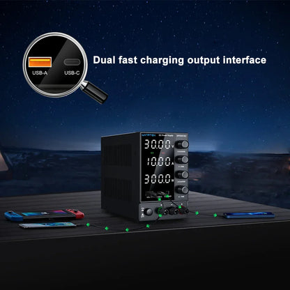 Wanptek DC Laboratory Power Supply 30V 10A 60V 5A 120V 3A Adjustable Voltage Current Applicable voltage 110V 220V Power Supply