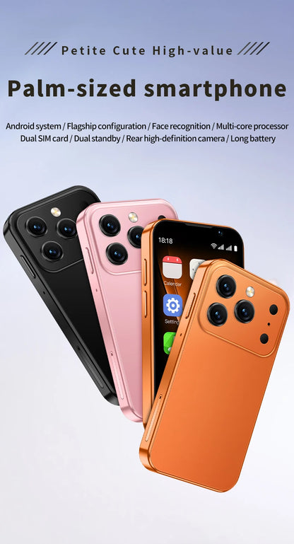 SOYES i17 Mini Smartphone 3.0" Display 2GB RAM 16GB ROM Dual SIM Standby Dual Camera Android 9.0 Multi Apps Support Small Phone