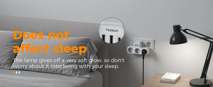 Tessan Multiple EU Standard USB Socket Wall Socket 6 in 1 Plug Socket with 3 AC Outlets with USB Charging Ports for Home Office