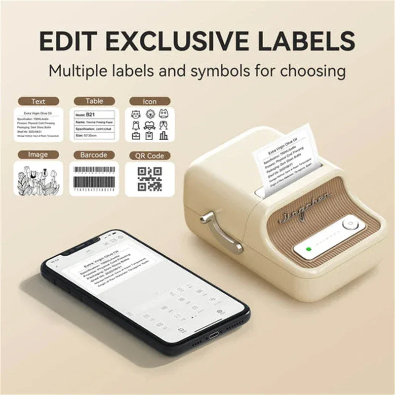 Niimbot B21 B1 Mini Portable Thermal Label Printer Office Supplies Adhesive Sticker Printers Maker Without Ink For Phone