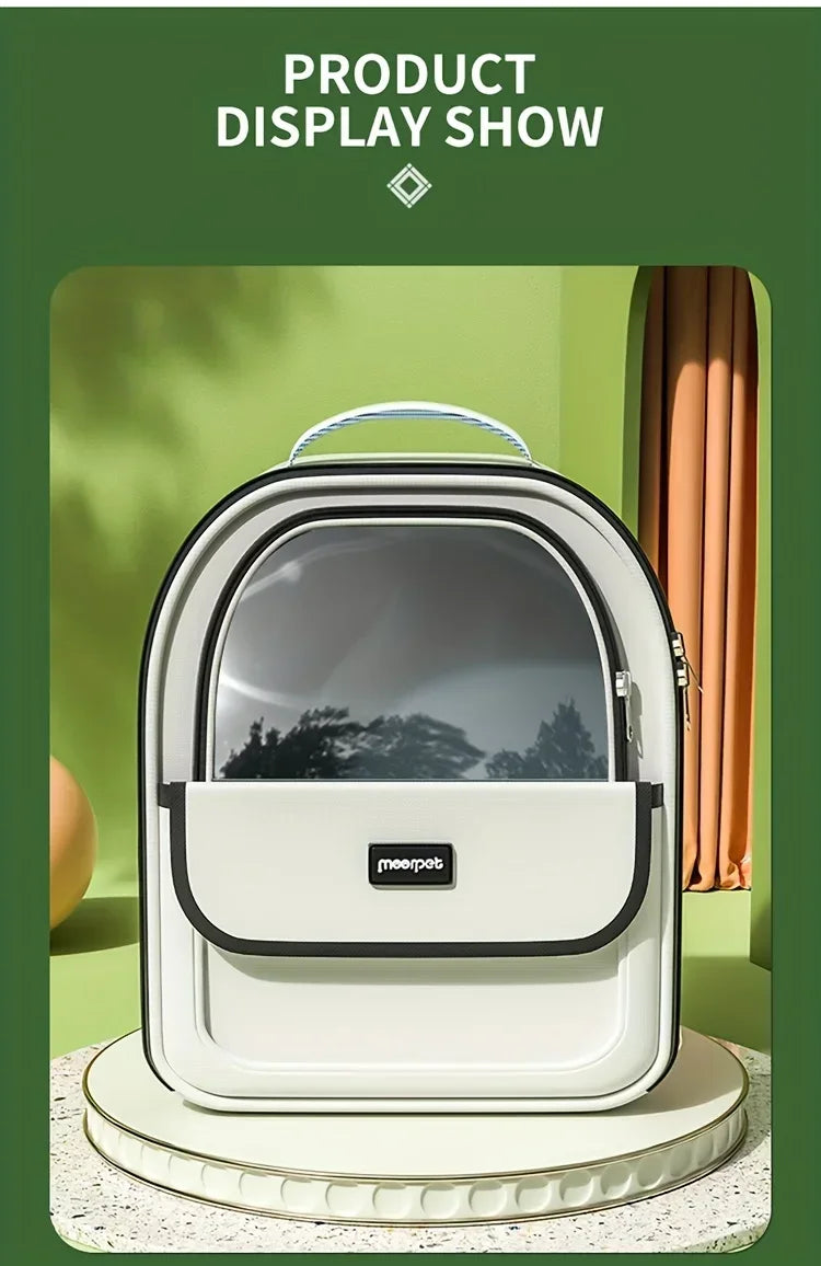 Pet Carrier Backpack, Going Out Large Cat Backpack Transparent Space Capsule Breathable Portable Bag Backpack Cat Dog Supplies