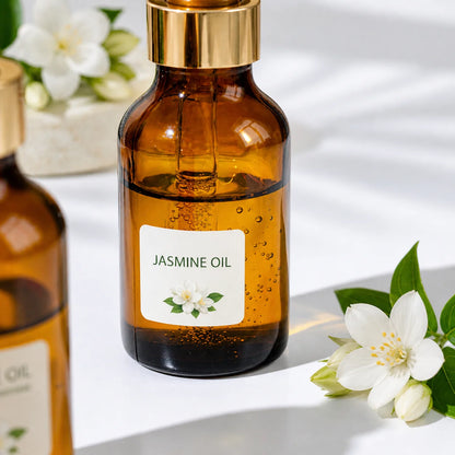 Private Label Jasmine Essential Oil Jasminum grandiflorum Steam Distilled Natural Aromatherapy Oil Bulk OEM
