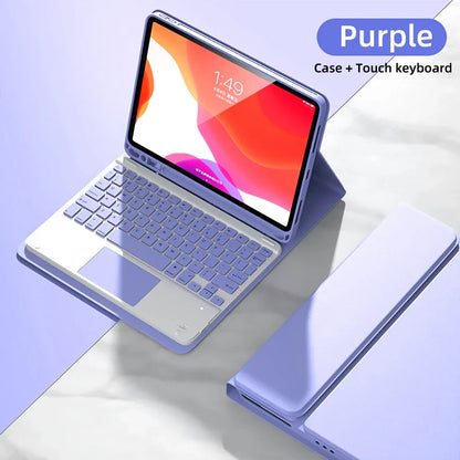Spanish Keyboard Case For iPad Air Pro 11 13 2024,iPad 10.2 7/8/9th 10th 2022 Gen Air 3 4 5 10.9 Pro 12.9 Funda Cover For iPad