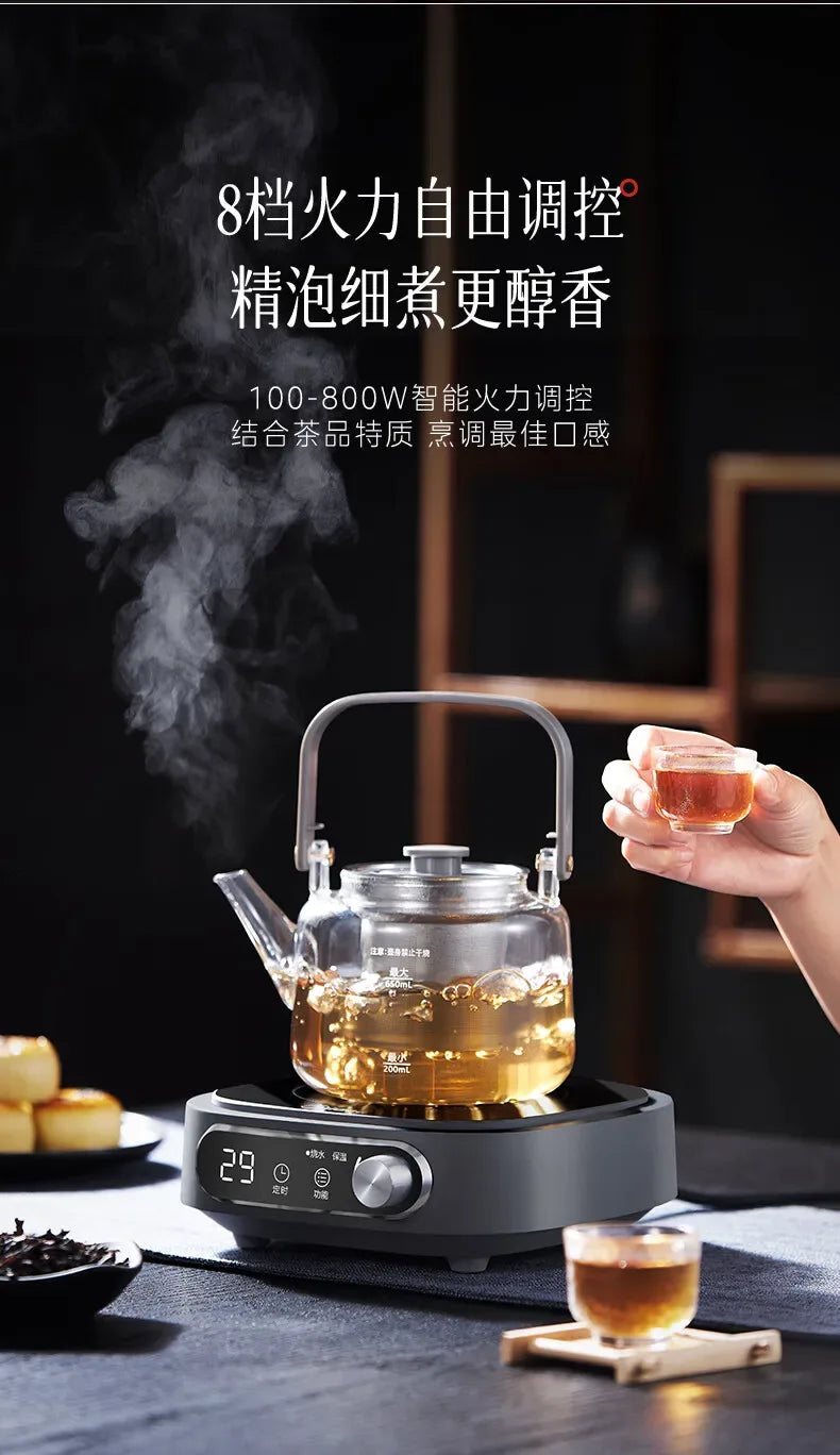 Midea Induction Cooker with Infrared Radiation Heating Low Radiation Household Hot Pot Stove for Tea Cooking 800W Power 220V
