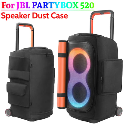 For JBL PARTYBOX 520 Carrying Cover Waterproof Speaker Protective Cover Double-Sided Speaker Storage Bag for JBL PARTYBOX 520
