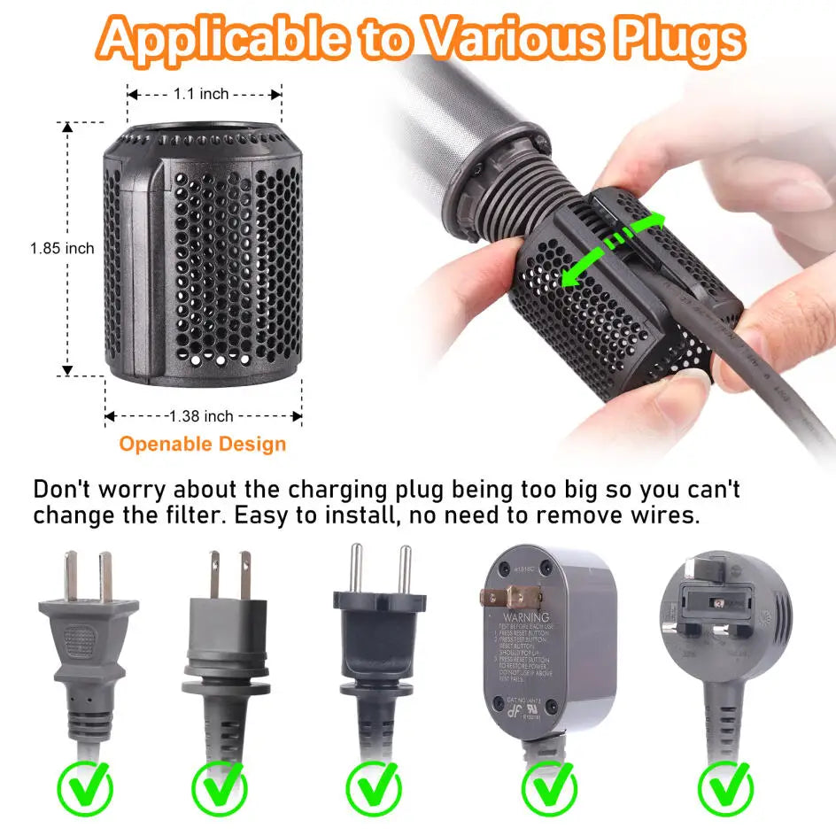 Magnetic Filter Cover for Dyson Hair Dryer HD01 HD03 HD08 HD15 Replacement Outer Dust Cover Suction Opening Buckle Accessories