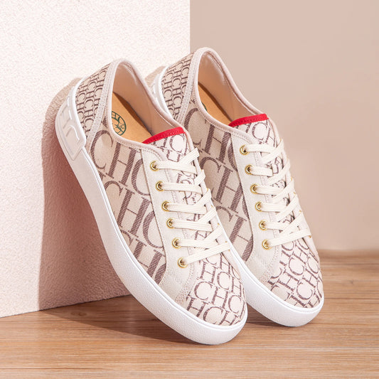 Women's Casual Shoes 2025 Autumn New Comfortable Canvas Shoes Skeleton Correction Women's Walking Shoes by PDG ibma
