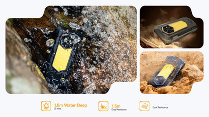 Ulefone RugKing 5 Pro 20000mAh Rugged Phone Android 16 16GB+256GB IP68/IP69K Waterproof Smartphone 6.78 FHD+ Night Camera 4G