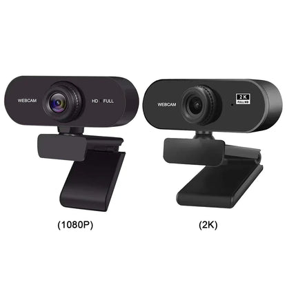 USB HD 1080P/2K Web Camera Plug and Play with Microphone Business Webcam Autofocus for PC/Laptop Conferencing and Video Calling