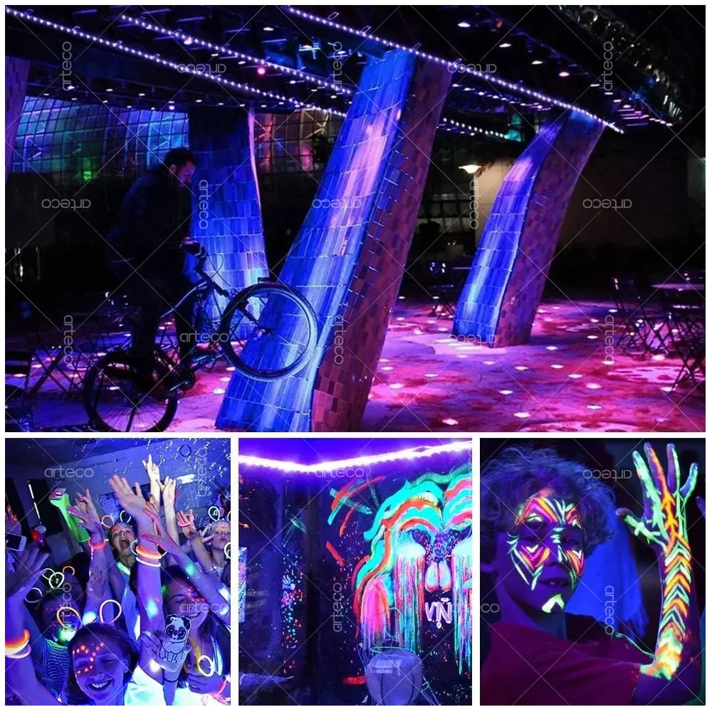 UV LED Black Light Strip USB LED Strip Tape 395-405nm Ultraviolet Light For Glow Party Bedroom UV Lamp Fluorescent Poster Body