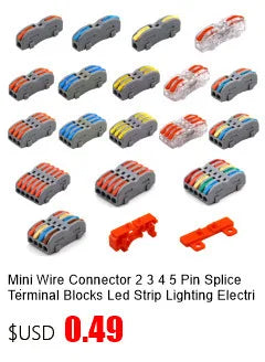 Wire Connector 1 Input Multiple Output Electrical Splitter Push-in Terminal Block Butt Home LED Light Quick Wiring Connectors