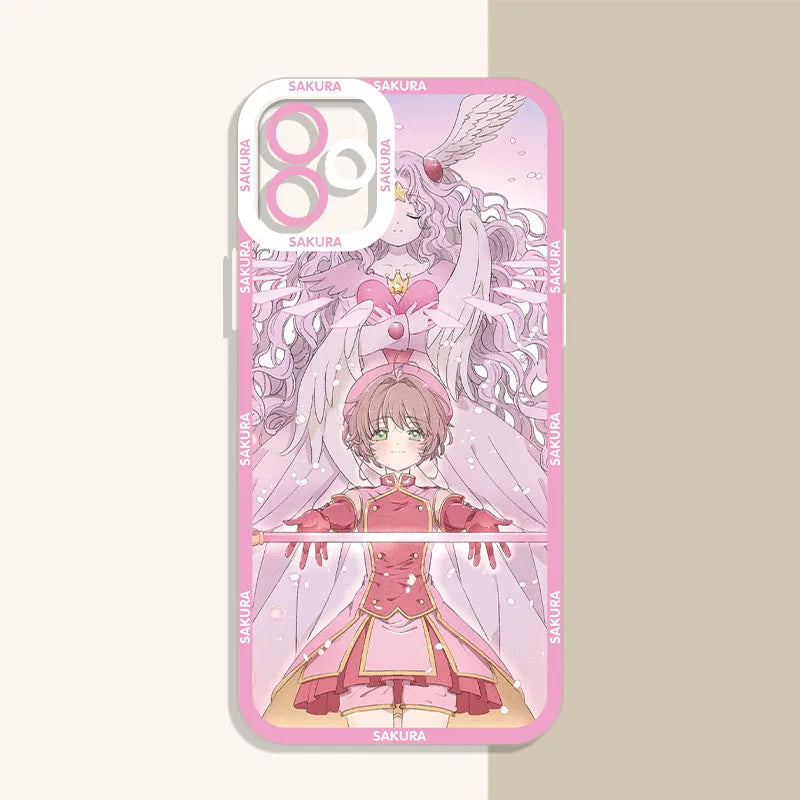 Anime Sakura Clear Case For Xiaomi 13T 12T 11T 10T 14 13 12 11 Lite 5G NE POCO F6 X6 Pro X3 NFC X5 X4 GT F3 F4 F5 M6 M5S C65