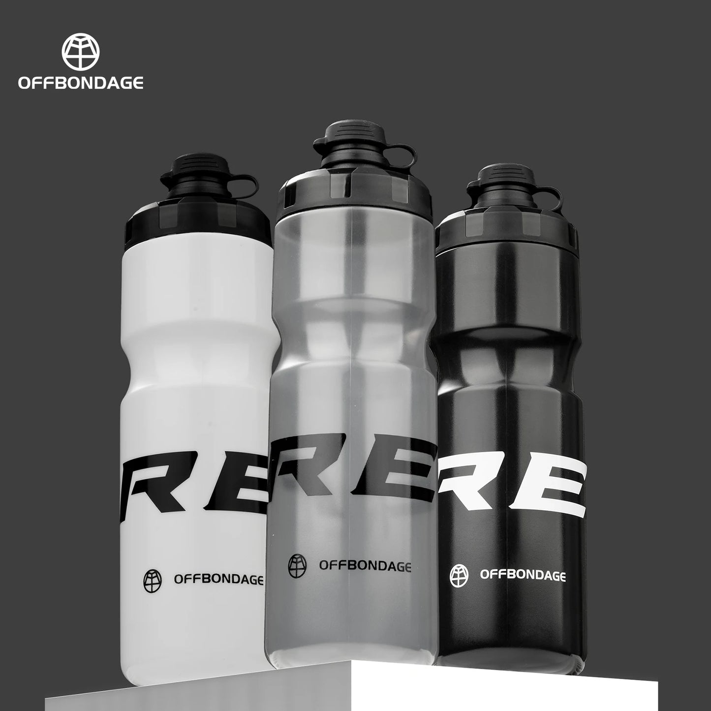 OFFBONDAGE Bicycle Water Bottle Squeezable Cycling Bottle Non-Deform Ultralight Sports Bottle Outdoor Camping Bike Drink Bottle