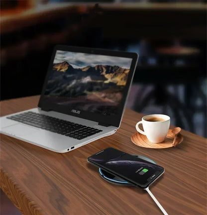 LED Night Light Wireless Charger Stand Pad For iPhone 16 15 14 13 12 Pro Max Samsung S25 S24 Xiaomi Quick Fast Charging Station
