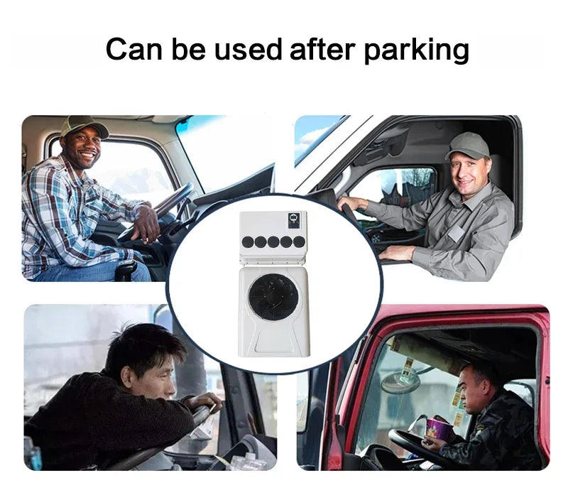 Treeligo Cooling Electric Car Split Air Conditioner 12V Parking Air Conditioning 24V For RV Truck Tractor Camper Van Motorhome