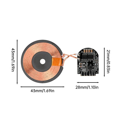 Transmitter Module Coil Circuit Board 5V 9V 5/10/15W Qi Fast Charging Wireless Charger PCBA DIY Standard Accessories