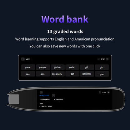 Translation Pen 142 Languages Smart Scanner Translator Pen Intelligent Scanning Point Reading Recording Pen for Teacher Student
