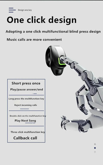 Bluetooth Earphone Clip On Monaural Inear Motion Stereo Bone Conduction Gd28 Business Wireless Earphone Mini Monaural Tws