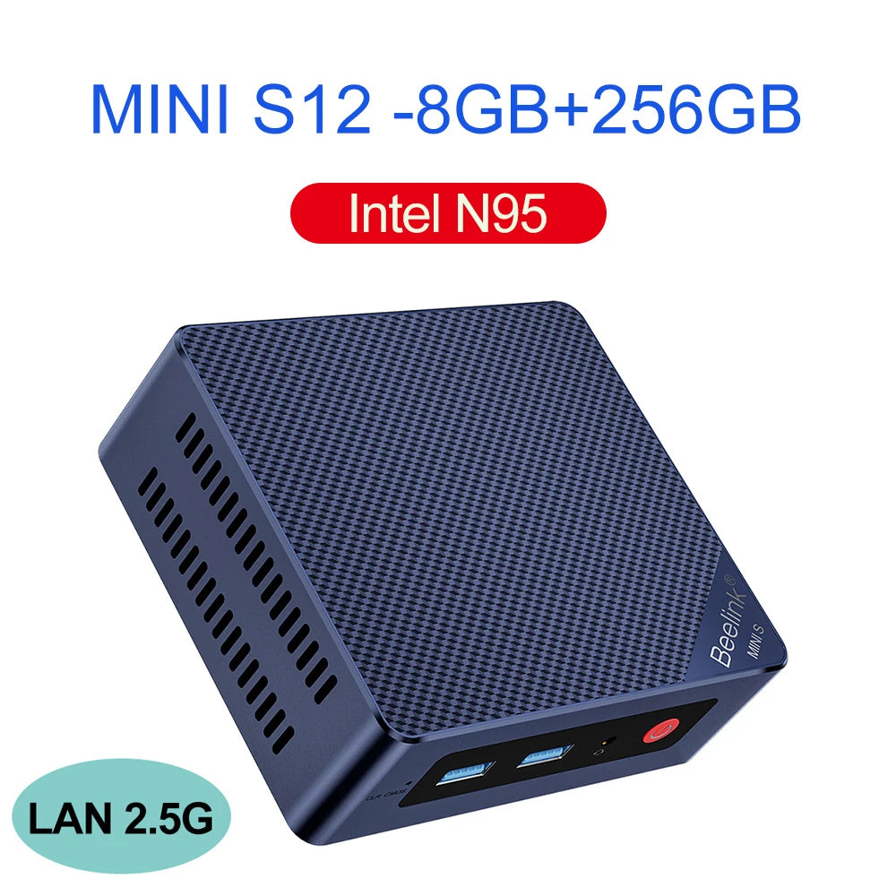 Beelink Mini S13 Intel Twin Lake N150 S12 Pro N100 16G 500G Windows 11 Mini S 11th N5095 DDR4 8GB 128GB Desktop Computer N95