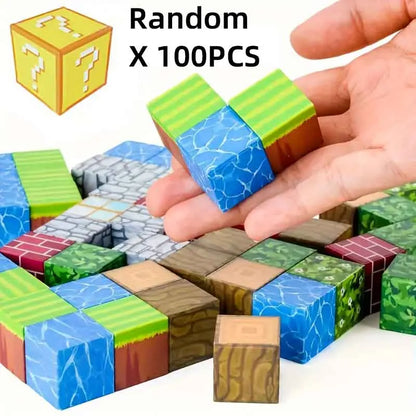 Creative Magnetic Building Block Bricks My Famous Scene World Architectural Set DIY Model Kids Toy Christmas Gifts for Boy Girls