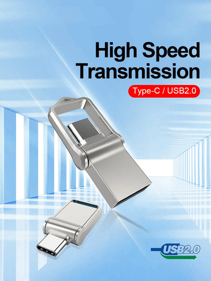 2 In1 Mini OTG Type C Pen Drive Usb2.0 Memory Stick 16GB 32GB 8GB Usb Flash Card 128GB 256GB 512GB Type-C Pendrive