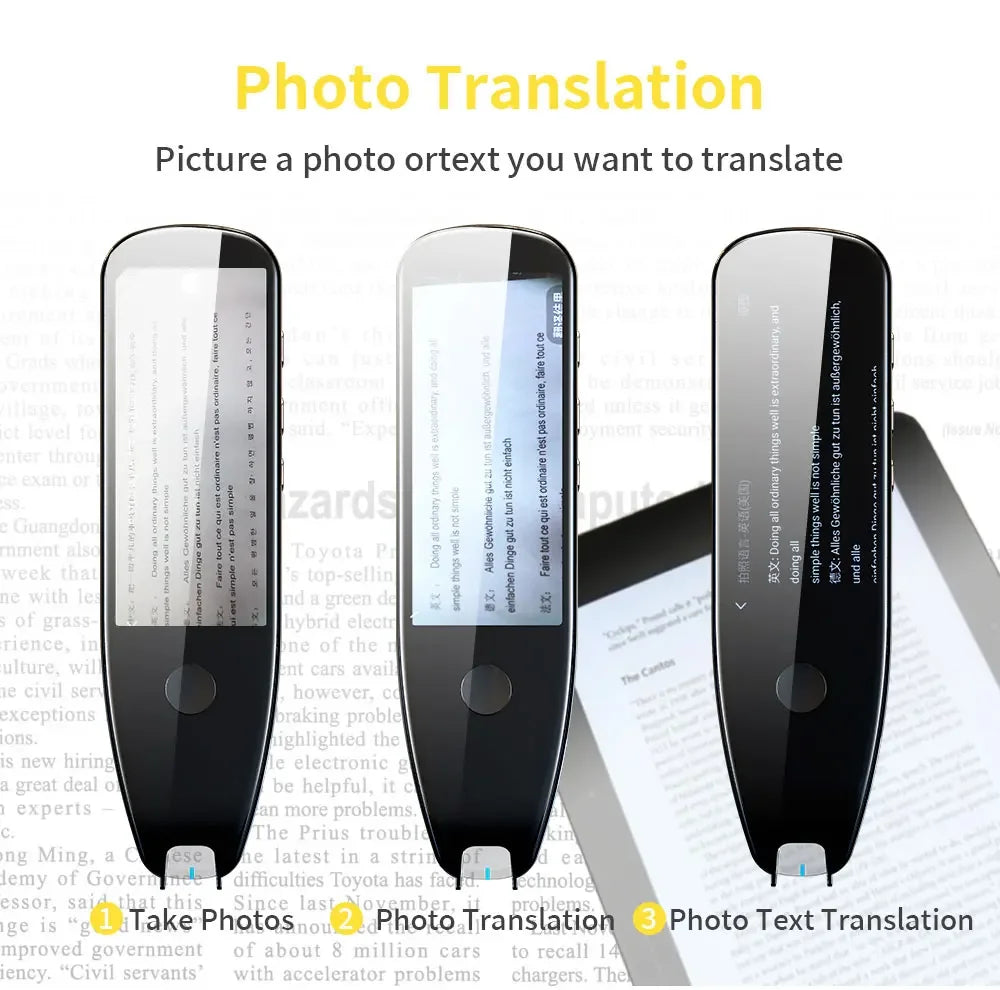 X5Pro Smart Voice Scan Translator Pen Real-Time Multi Language Translation Dictionary Pen Offline/WIFI/Mobile Hotspot Method