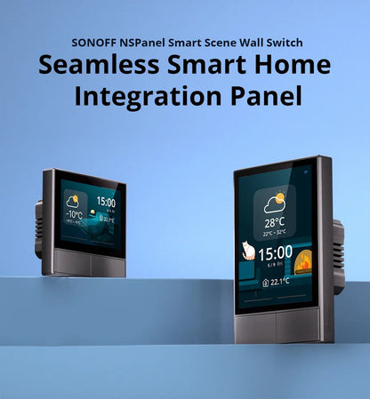 SONOFF NSPanel Smart Scene Wall Switch EU/US Integrated HMI Panel Home Automation Thermostat Smart HomeWorks with Alexa Alice