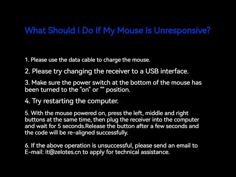 Zelotes F-35 Wireless Gaming Mouse Vertical Rechargeable 6 Key Mice 2.4G 3 Level DPI Adjustable Office/Gaming Computer Mouse