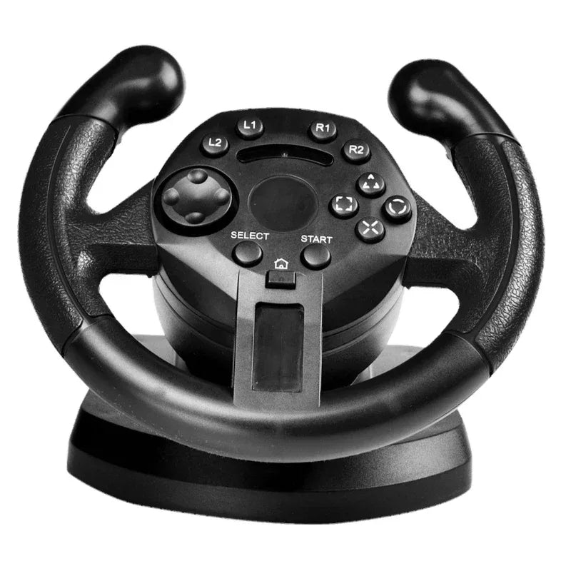 New Racing Steering Wheel For PS3/PC Game Steering Wheel Vibration Joysticks Remote Controller Wheels Drive With footbrake