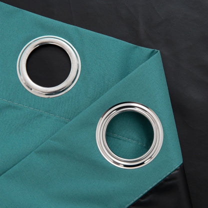 2pcs Solid 100% Blackout Curtain - Curtains for Bedroom and Living Room - UV Protection, Easy Sliding, and Stylish Design