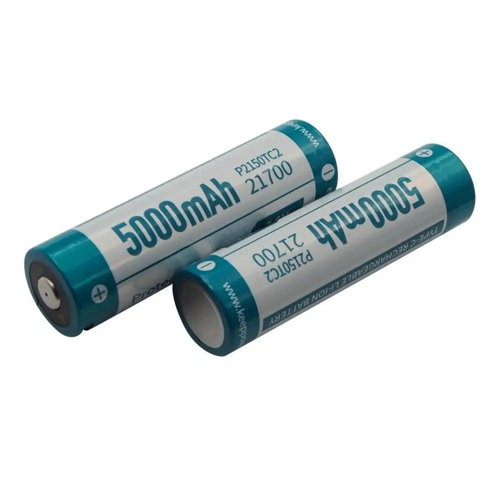 Keeppower P2150TC2 TYPE-C USB 5000mAh 21700 Battery For Flashlight Recargables Baterias