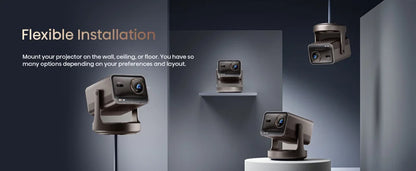 2026 C3 Ultra Native 1080P Projector 1000 CVIA Lumens 120Hz MT9669 Chip 4GB+64GB LCD Projector Eye-Care Auto Focus Keystone
