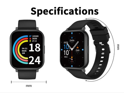 LIGE 2026 New Health Monitor 1.83" HD Screen Fitness SmartWatch Call Reminder Bluetooth Call Waterproof Smart watch Men Women