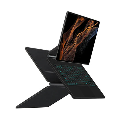 Magic Keyboard For Samsung Galaxy Tab S8 Ultra S10 S9 14.6 Inch S8U Tablet Magnetic Book Cover Case X900 X906 Backlight Touchpad