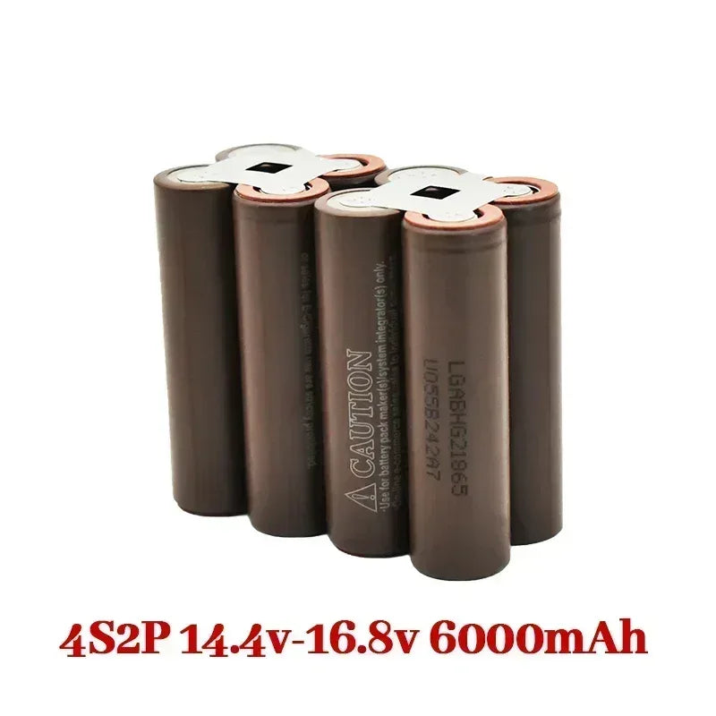 NEW 18650 HG2 3000mAh 6000mAh 20amps 3S 4S 5S 6S 8S 7.4V 12.6V 14.8V 18V 25.2V 29.6V for Screwdriver Batteries Weld Battery Pack