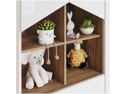 Full Baby Room with Cradle Dresser and Wardrobe Henn White Ternor and Jequitibá