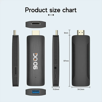 DQ06 ATV Mini TV Stick Android12 Allwinner H618 Quad Core Cortex A53 Support 8K Video 4K Wifi6 BT Remote TVBox Media player