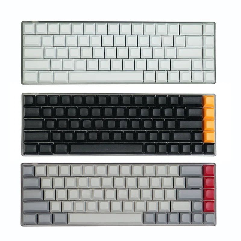 NPKC PBT Keycaps Custom Keycap Set Blank Key caps ANSI Retro Key cap DSA Keycaps for MX Switch Mechanical Keyboard GH60 XD/GK64