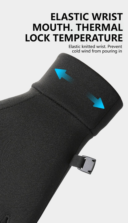 GTUBIKE Autumn Winter Outdoor Cycling Gloves Gym Fitness Sports Running Warm Touch Screen Nonslip Gloves Motorcycle Gloves
