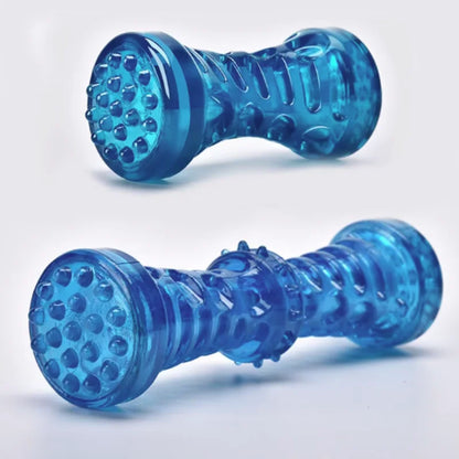 Dog Teething Toy Chew Stick Bite Resistant Fun Leak Proof Food Toy Pet Teether Cleaner Stick