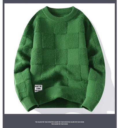 Sweater Men Harajuku Fashion Knitted Hip Hop Streetwear Dinosaur Cartoon Pullover Oversized Casual O-Neck Women Vintage Sweaters