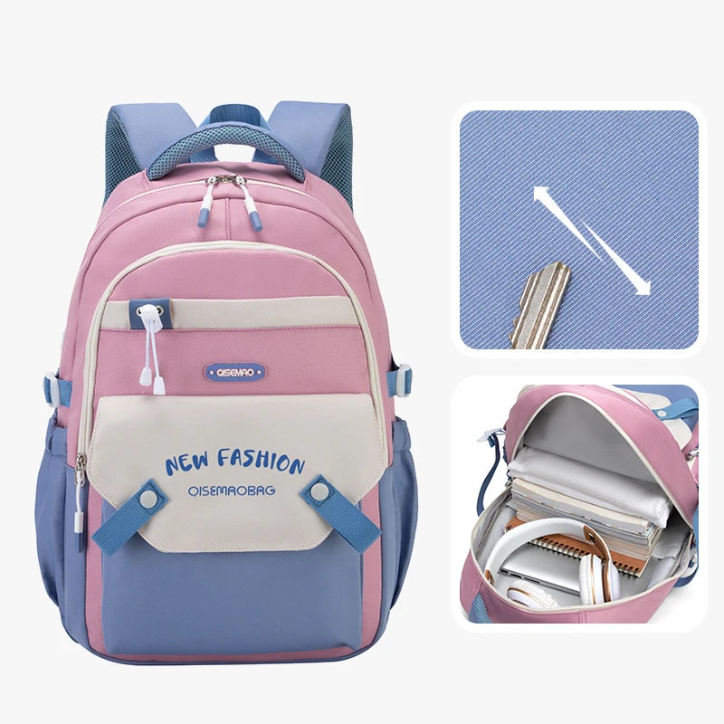 Schoolbags for Primary School Girls 1 to 3 Grade Junior High School Students High-Looking Large Capacity Backpacks