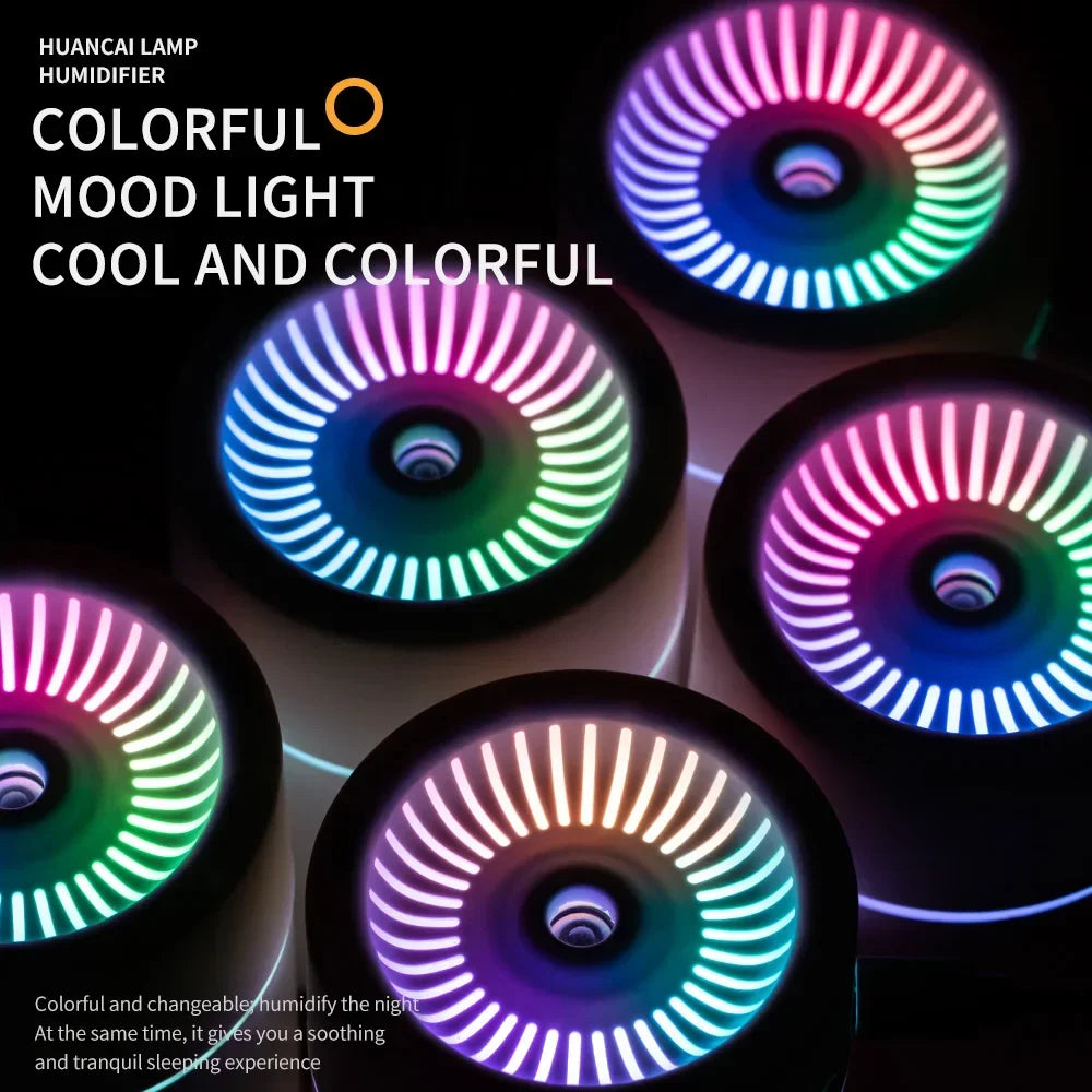Portable color LED night light humidifier,silent mini model,180 ml aroma diffuser,suitable for use in cars, offices and bedrooms