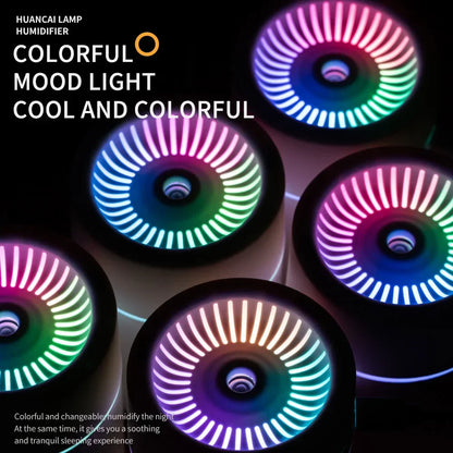 Portable color LED night light humidifier,silent mini model,180 ml aroma diffuser,suitable for use in cars, offices and bedrooms