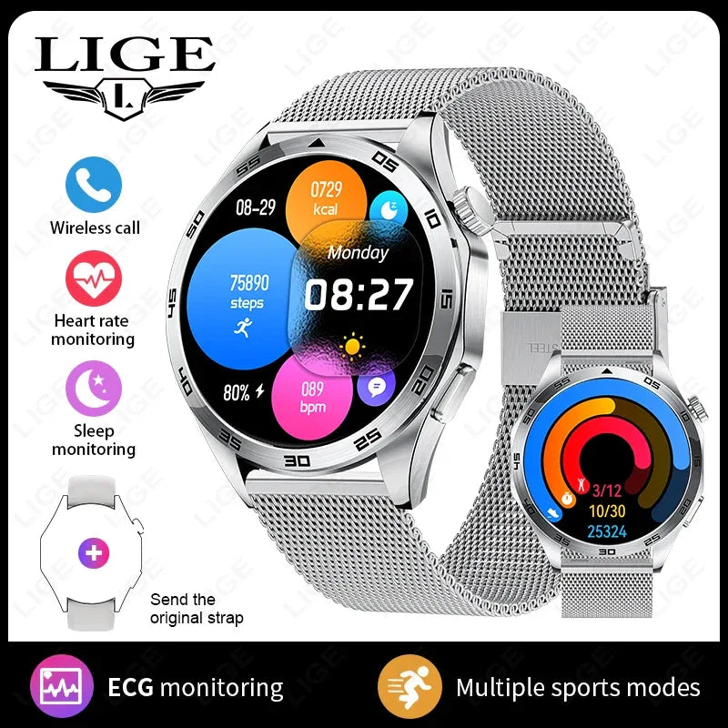 2025 Smart Watch Men Watch 4 Pro+ 1.50 Inch HD Screen Bluetooth Call ECG Heart Rate Health Monitoring Smartwatch For Android IOS