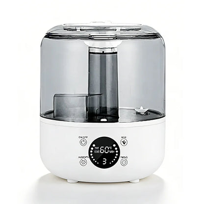 3000mL Smart Air Humidifier with Dual Mist Output: Essential Oil Aroma Diffuser for Home & Office, Equipped with Adjustable Fog