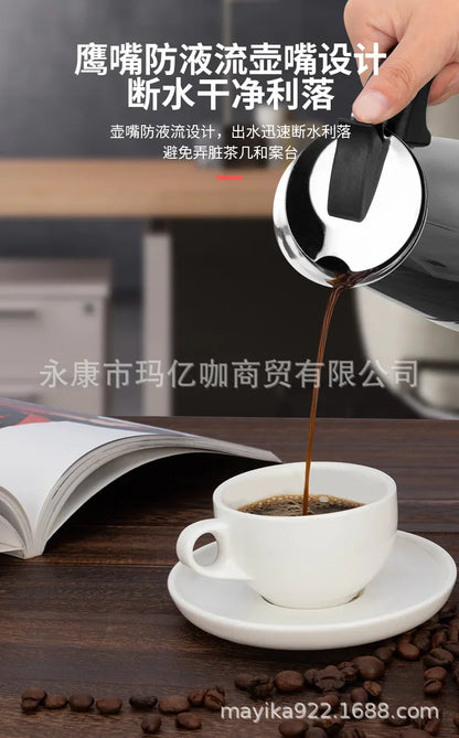 Explosions Stainless Steel Mocha Pot European Coffee Cup Portable Electric Coffee Pot Spot Wholesale
