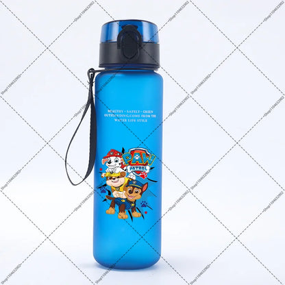 Paw Patrol 650ML Water Bottles Cartoon Anime Pattern Printed Sports Bottle Women Men Outdoor Fashion Cup Birthday Party Gifts