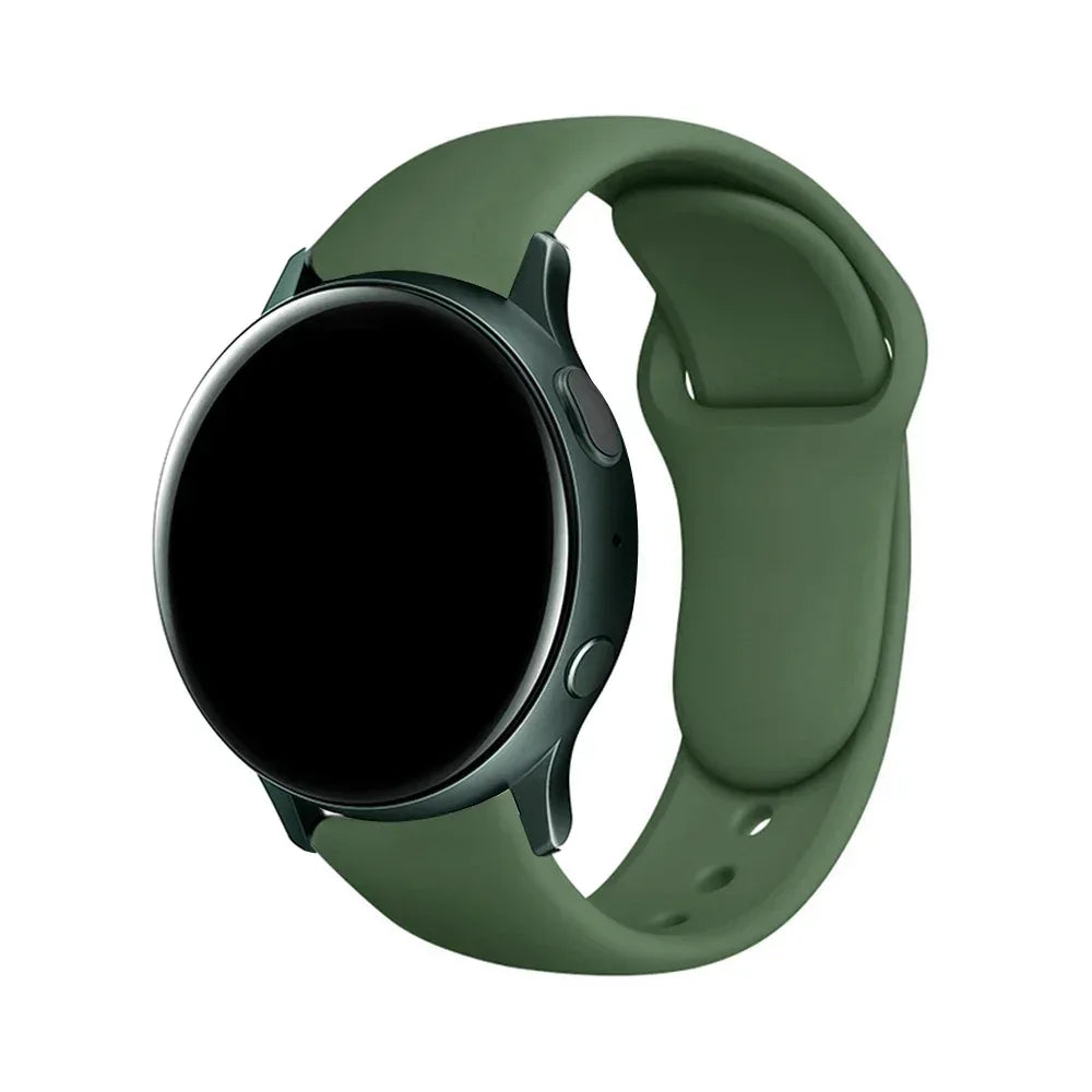 18mm 20mm 22mm Women Silicone Smart Watch Strap Wristband For Garmin Venu 3S 2S Forerunner 165 265S 255 Bracelet Watchband