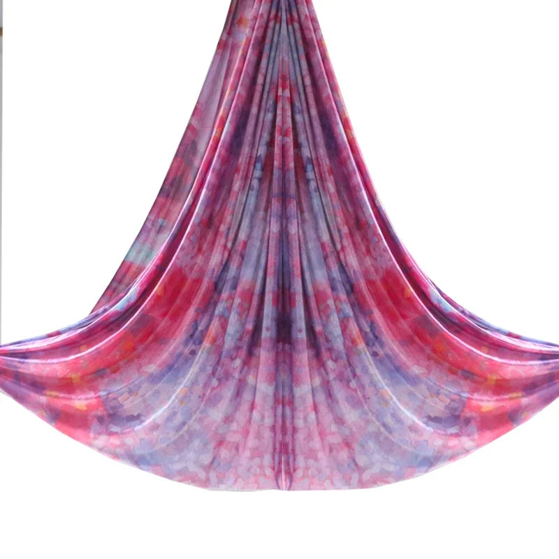2024 New Aerial Yoga hammock Fabric Flying Pilates Yoga Swing Silk Aerial Anti-Gravity Traction Device Fitness Yoga Home Gym